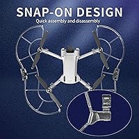 Vista 6 de Protector de hélice luminoso compatible con DJI Mini 3/Mini 3 Pro Drone Quick Release Blade Protectores Hélice, Funda protectora anticolisión