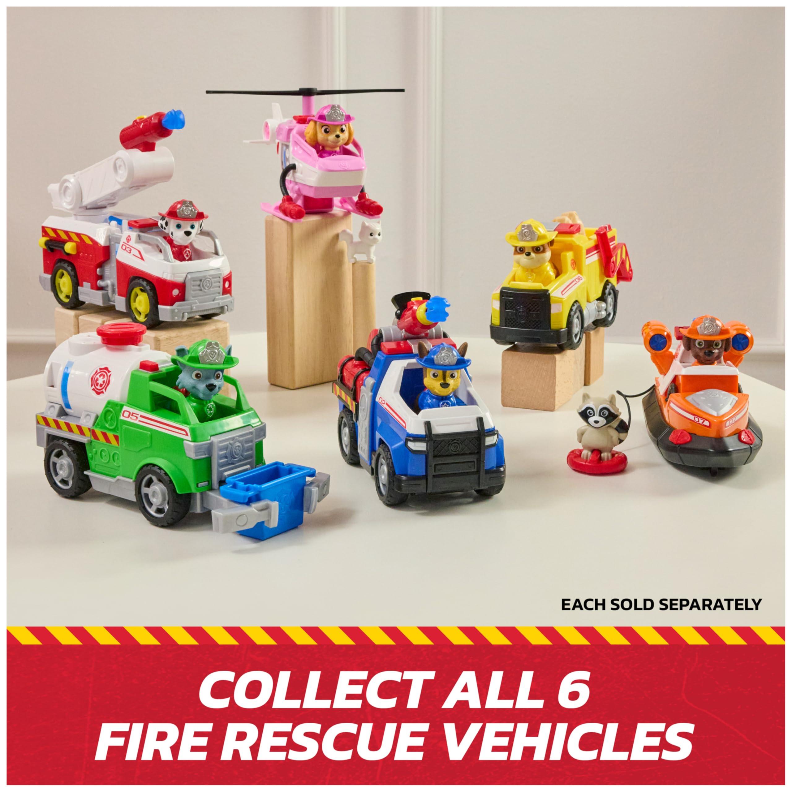PAW Patrol Fire Rescue: Rocky Rescue Fire Tanker with Action Figure, Grab Claw and Toy Truck, Kids Toys for Boys & Girls Ages 3 and Up - 5