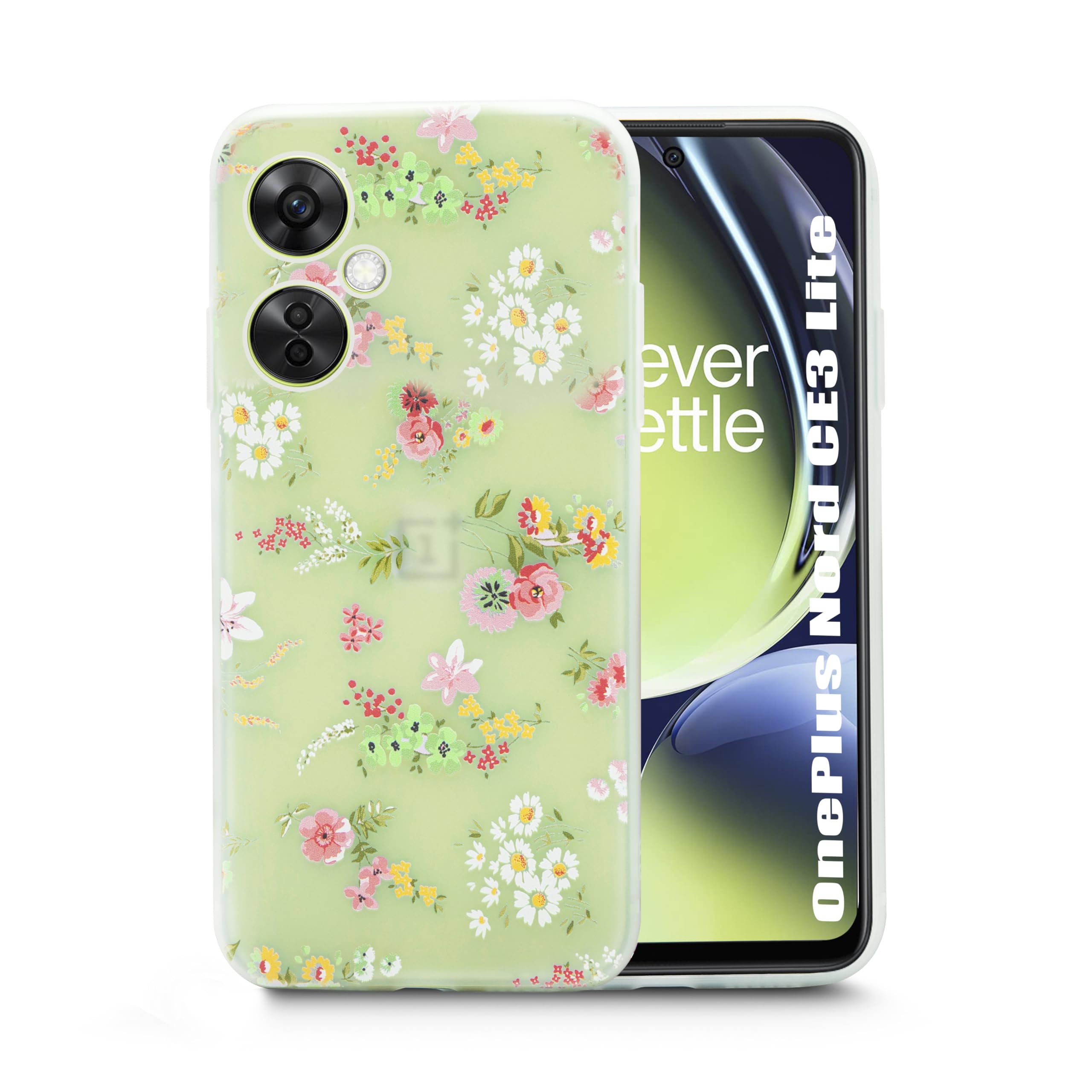 SQUIF Silicone Back Case Cover for Oneplus Nord Ce 3 Lite 5G for Girls|Flower Printed,White (B0CQTJSJGR) Amazon Price History, Amazon Price Tracker