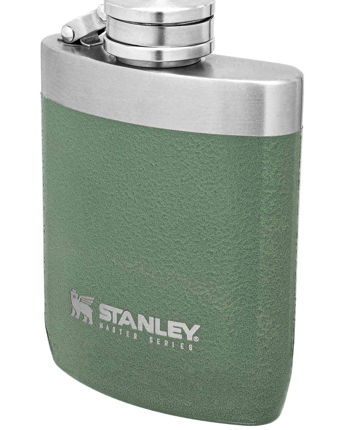 Stanley Master - Fiaschetta da 236 ml, con tappo in acciaio integrato, imboccatura larga da 1,0 mm, in acciaio inox, per un facile riempimento e versamento, con tappo a prova di perdite, per campeggio
