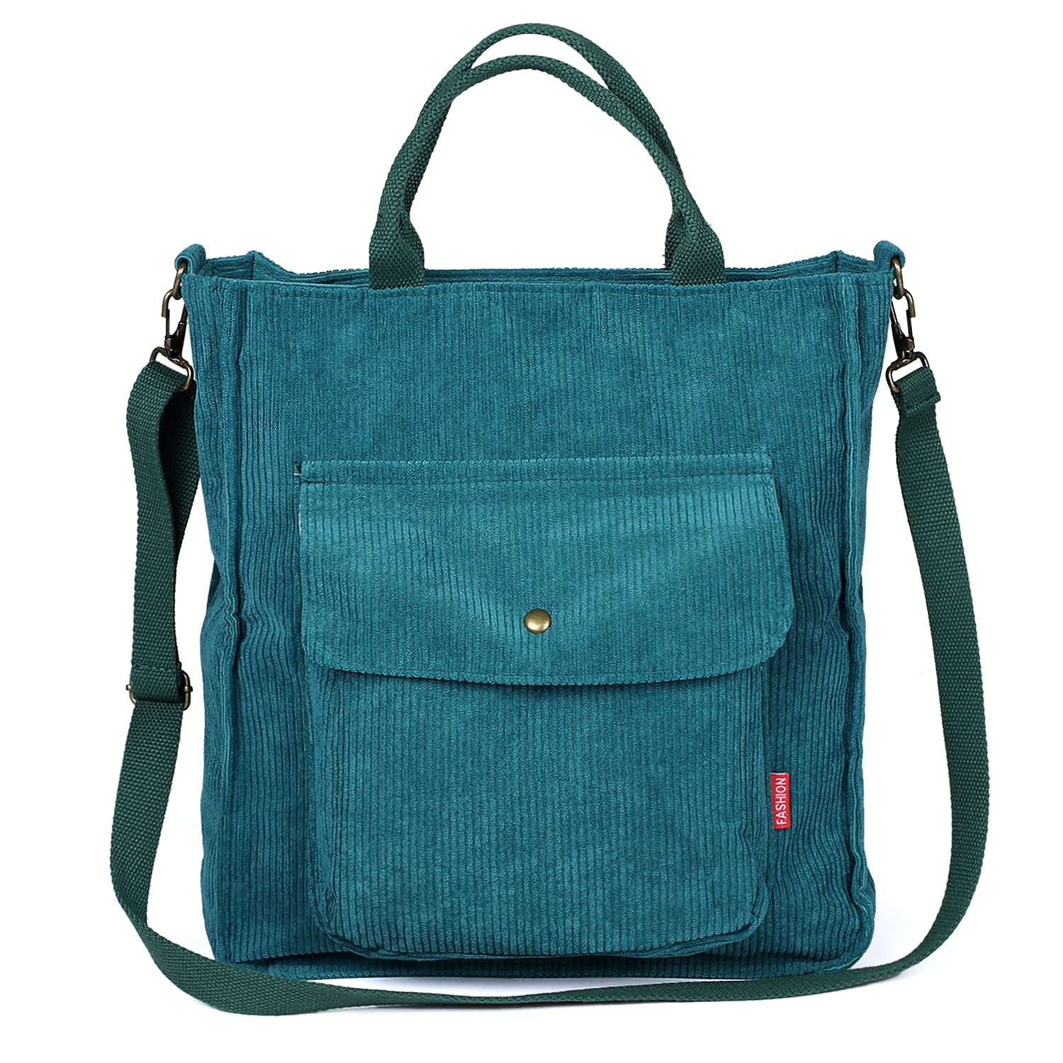 Etercycle Umhängetasche Damen Groß Cord mit Reißverschluss Alltag Einkauf