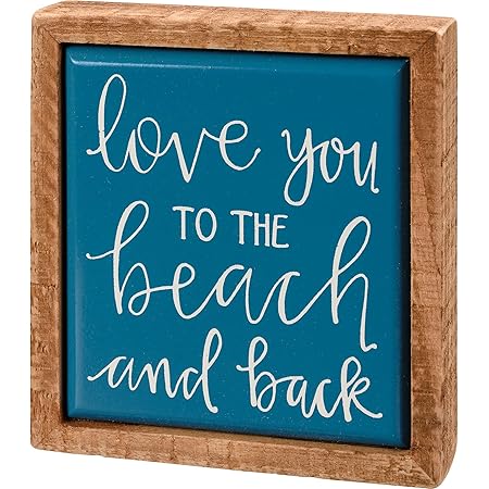 Primitives by Kathy Love You To The Beach And Back Home Décor Sign