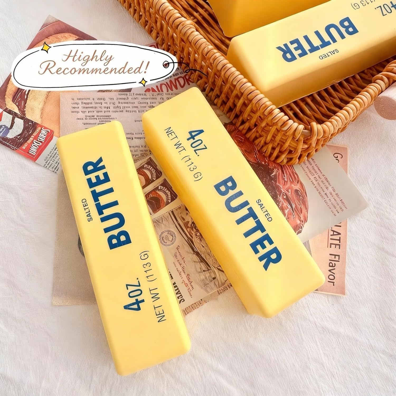 2 Pezzi Butter Squishy, Pallina Antistress Adulti, Burro Giocattolo da Schiacciare Antistress, Squishies Squeeze Giocattoli Decompressione, Regalini Fine Festa Gadget Compleanno Bambini (C)