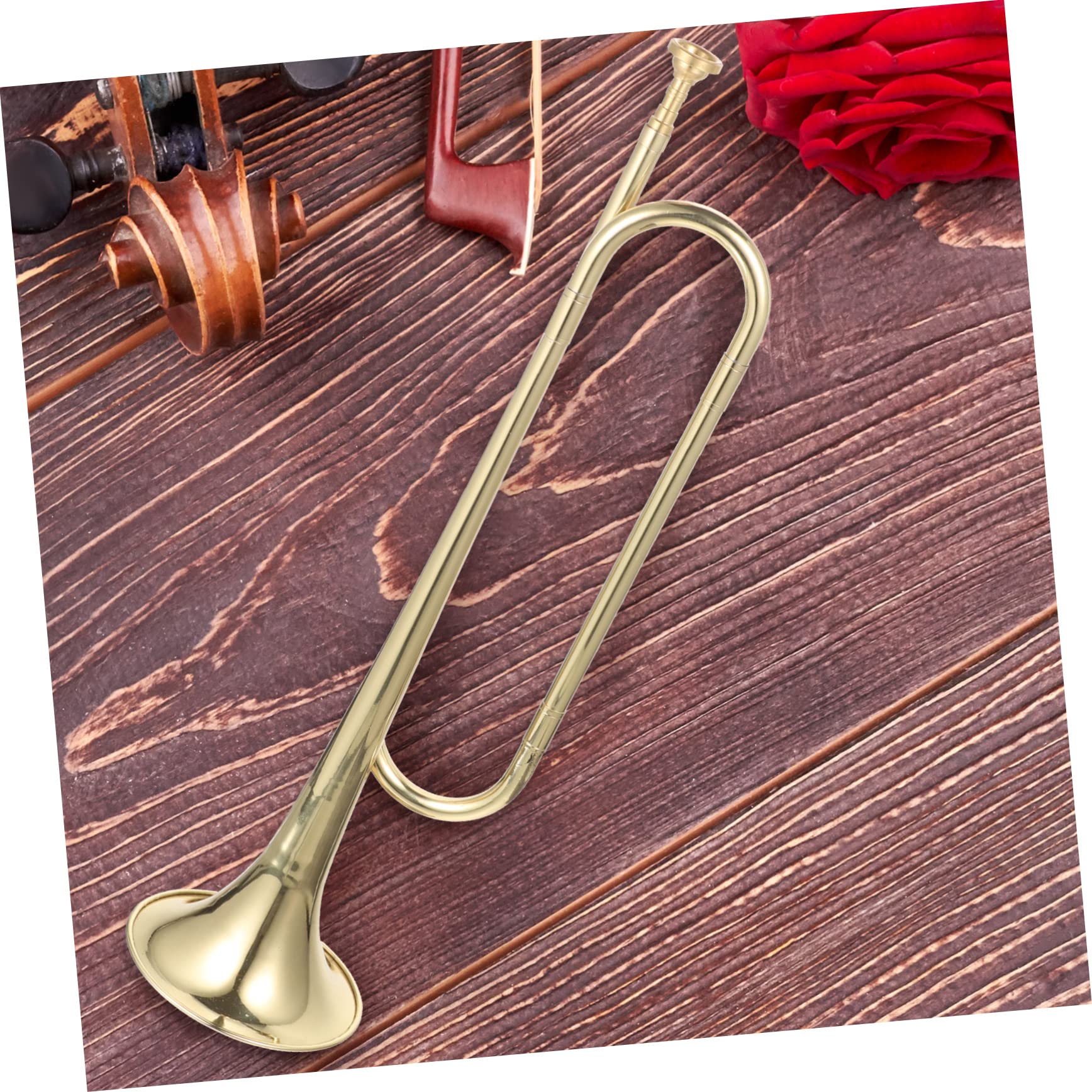 Tromba in Si Bemolle in Ottone Dorato, Strumento Professionale per Studenti