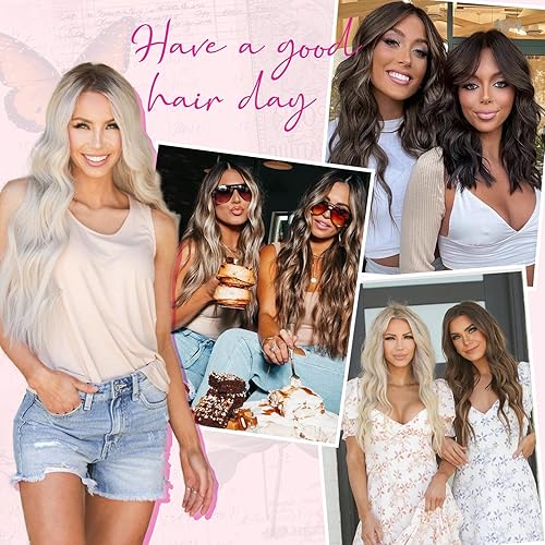 Miniatura 7 de REECHO Extensiones de cabello con alambre invisible con trama de encaje más delgada y suave, tamaño ajustable, clips de seguridad extraíbles en la