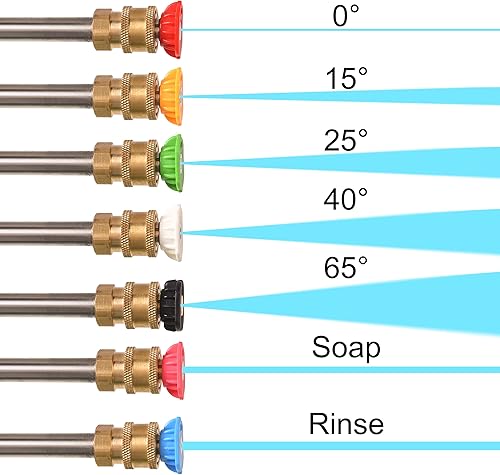 Miniatura 6 de RIDGE WASHER Lavadora a presión de acero inoxidable de 17 pulgadas Lanza de la lavadora a presión, protector de la boquilla de la lavadora a presión