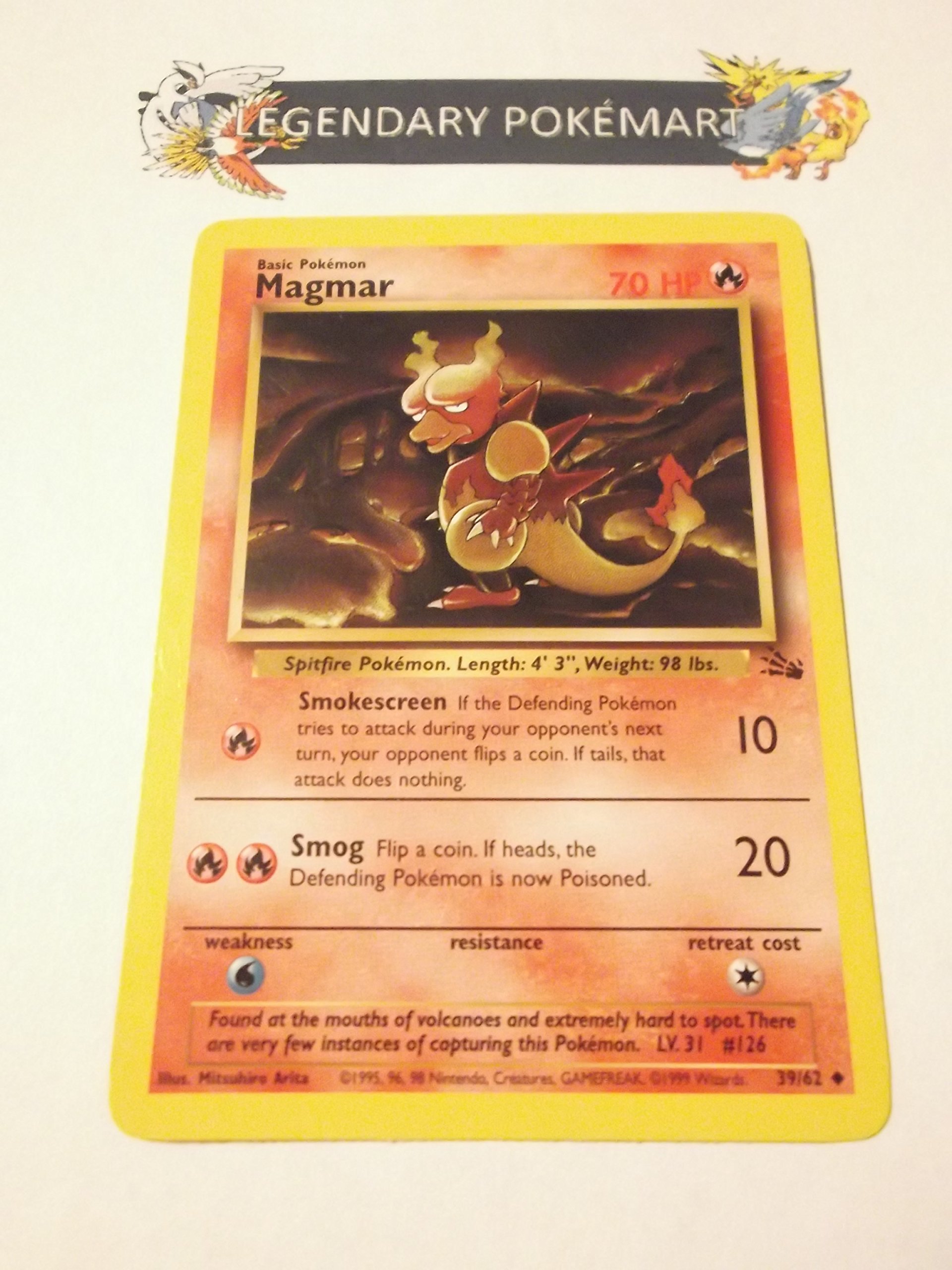 Pokemon - Collectible Card - Magmar - Fossil