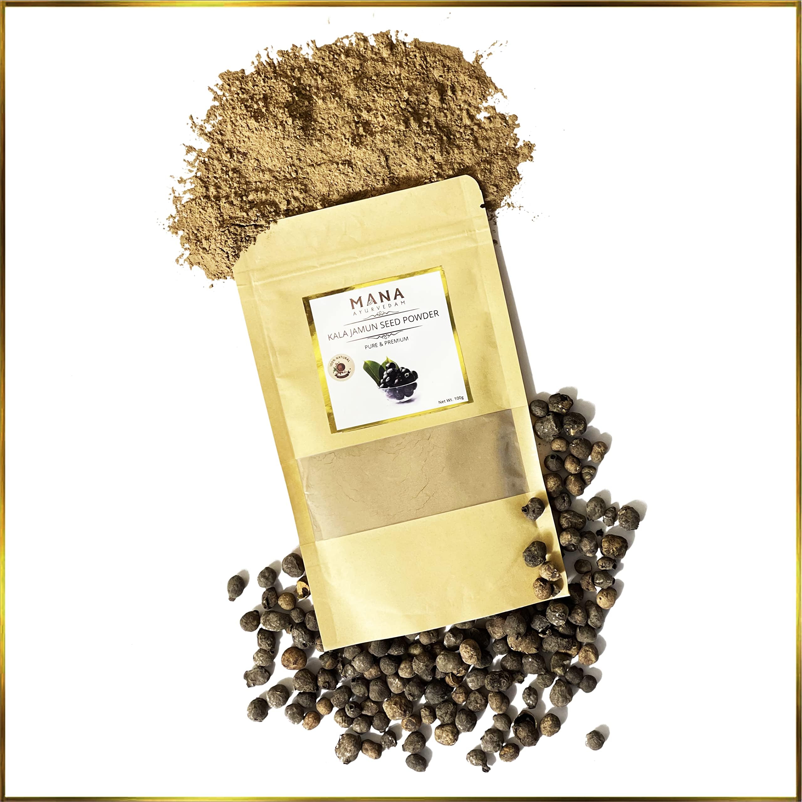MANA AYURVEDAM KALA JAMUN SEED POWDER | 100g