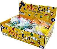Vista 3 de Raymond Geddes Pete The Cat - Juego de juguetes antiestrés (12 unidades)