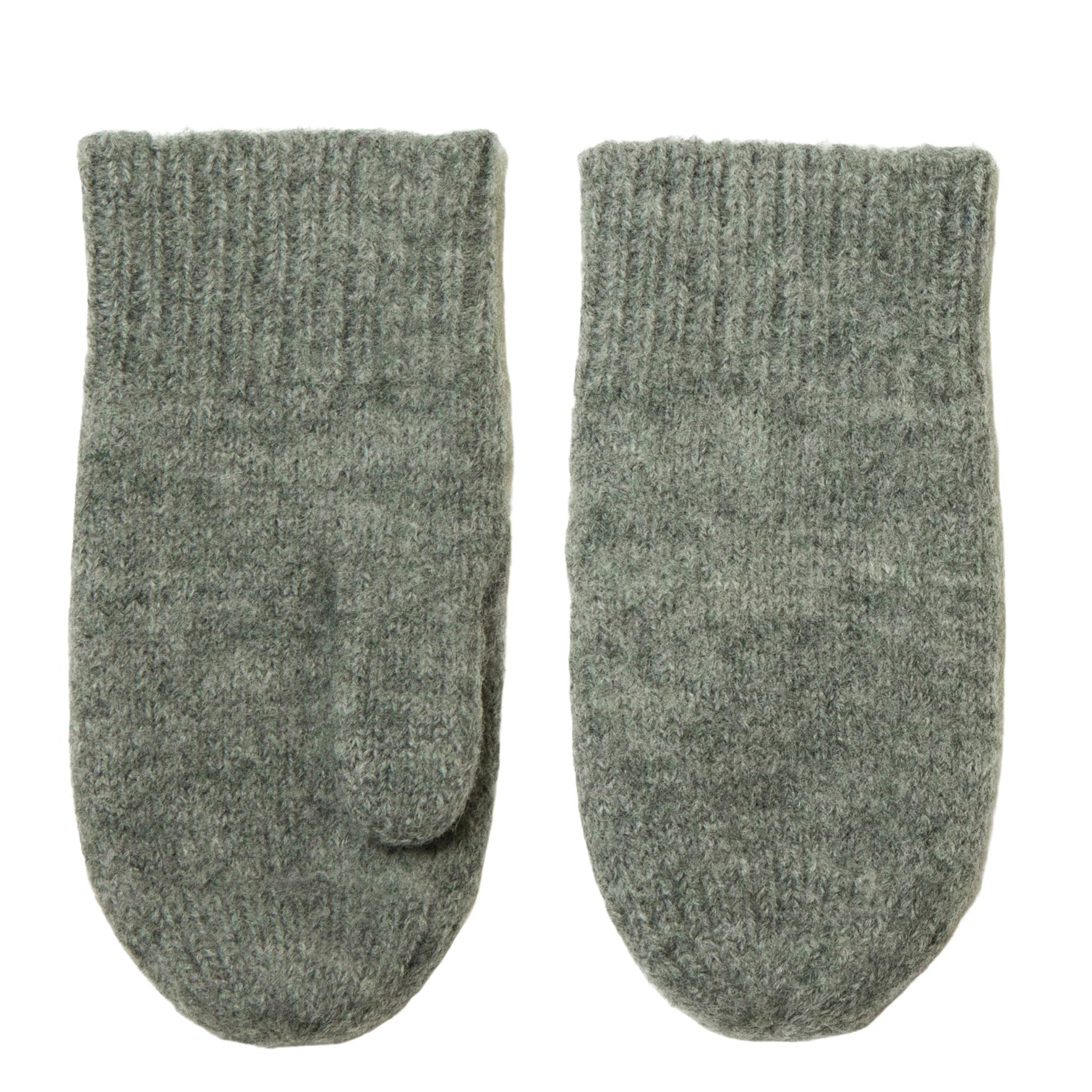 Joha Grey Kids Wool Gloves With Thumb 100% Wool, 6-8 Years