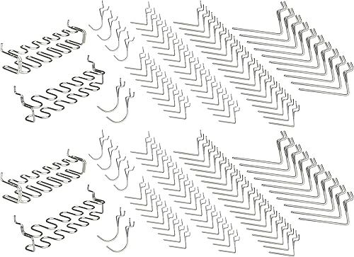 Right-Arrange - 2 ganchos para tablero de clavijas para colgar herramientas surtidas, kit de accesorios de organización de herramientas, juego de