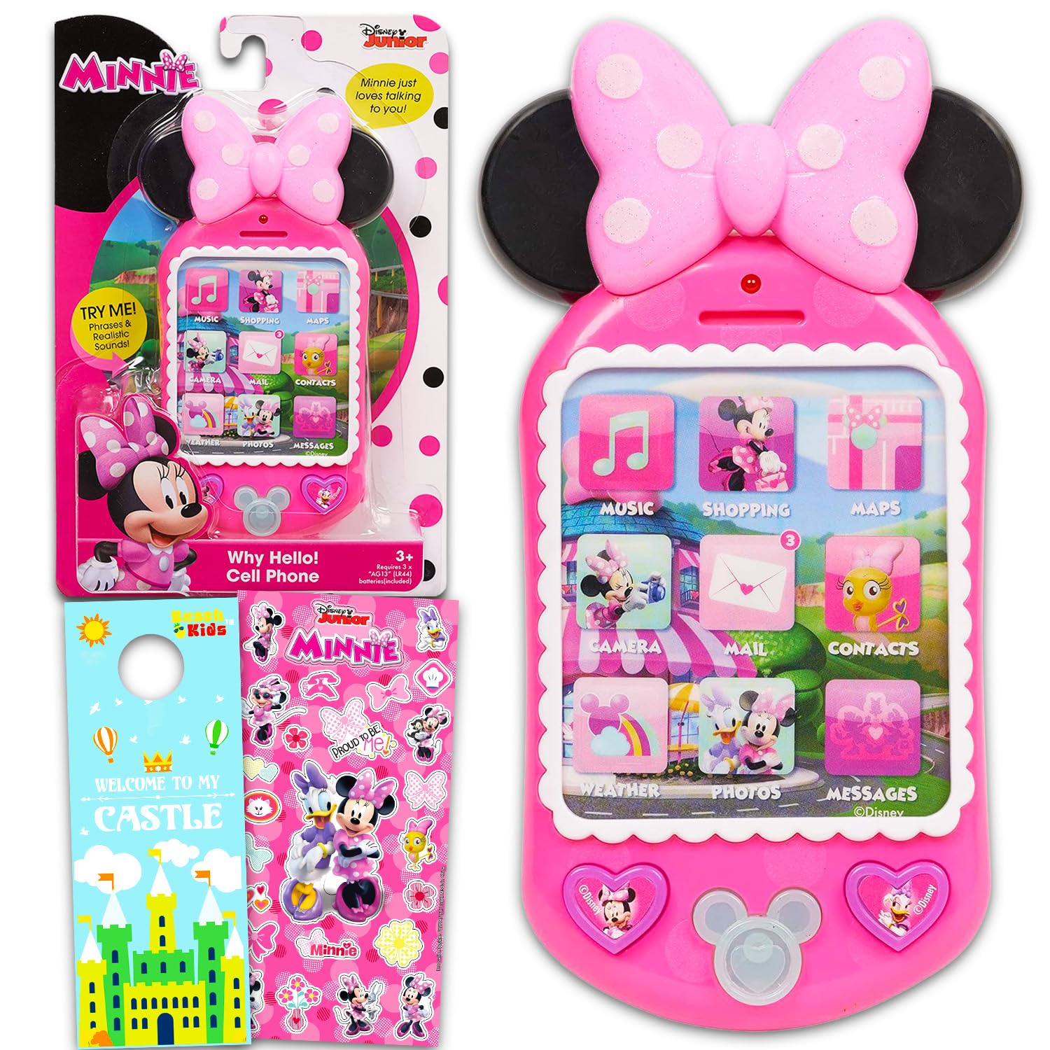Amazon | ミニーマウス トイ 携帯電話 女の子用 - ディズニーの携帯