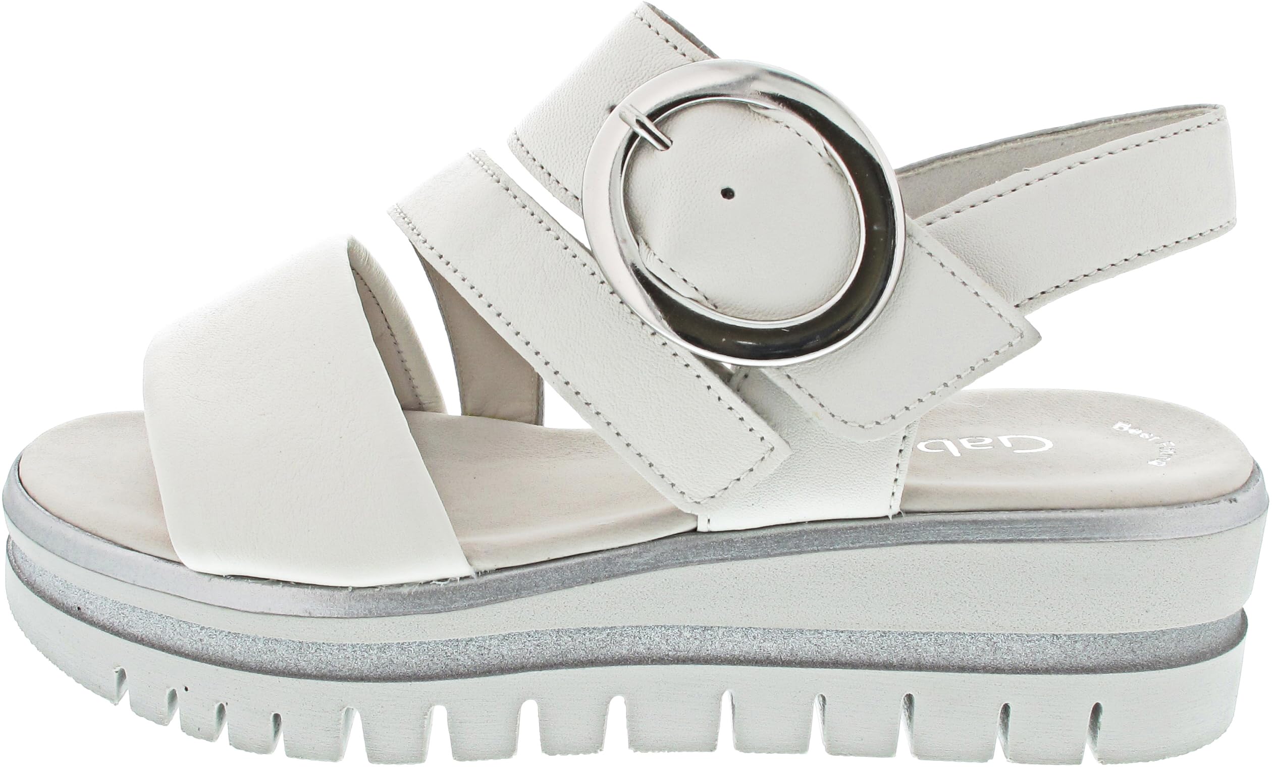 Gabor Damen Sandaletten Best Fitting Latte Silber