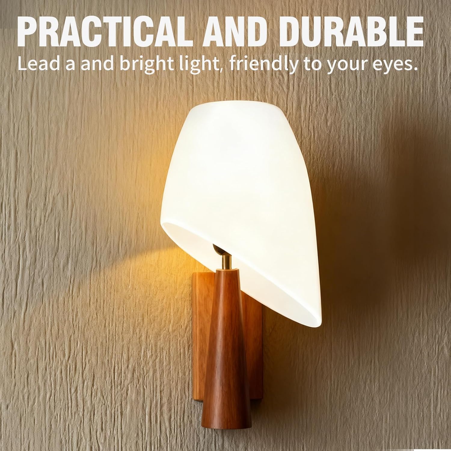 6 Pcs White Horseshoe Lamp Shades (U-Shade) with 1.57" Hole, PE Plastic Shade for Table Lamp & Pendant Light, Tool-Free Installation