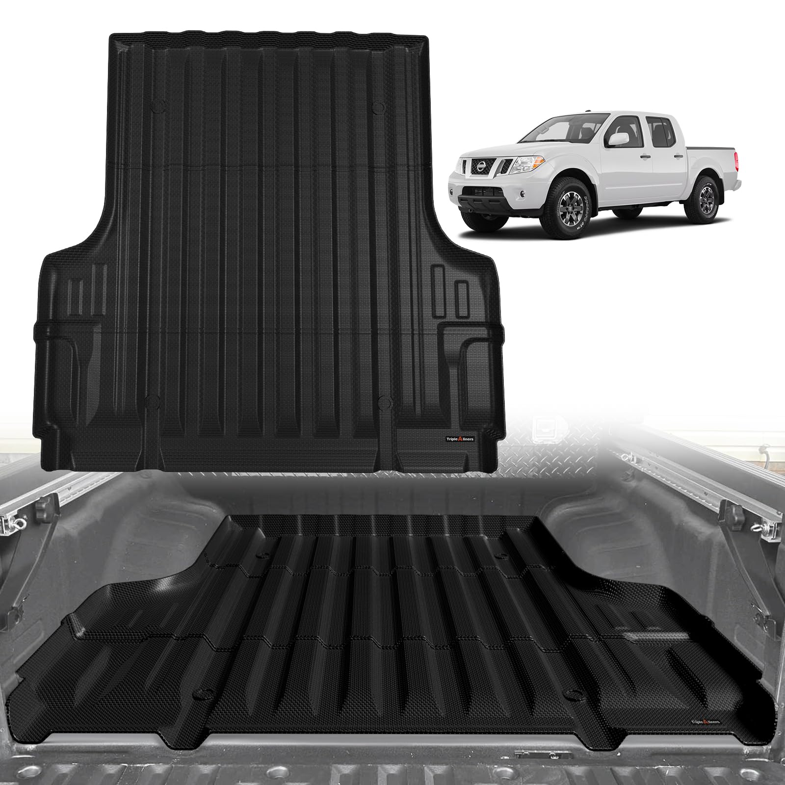 TripleAliners 5FT Truck Bed Mat for 2005-2021 Nissan Frontier