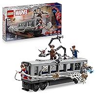 LEGO ǀ Marvel Spider-Man Contro Doc Ock: Duello sul Treno - Giocattolo da Esposizione con 4 Minifigure