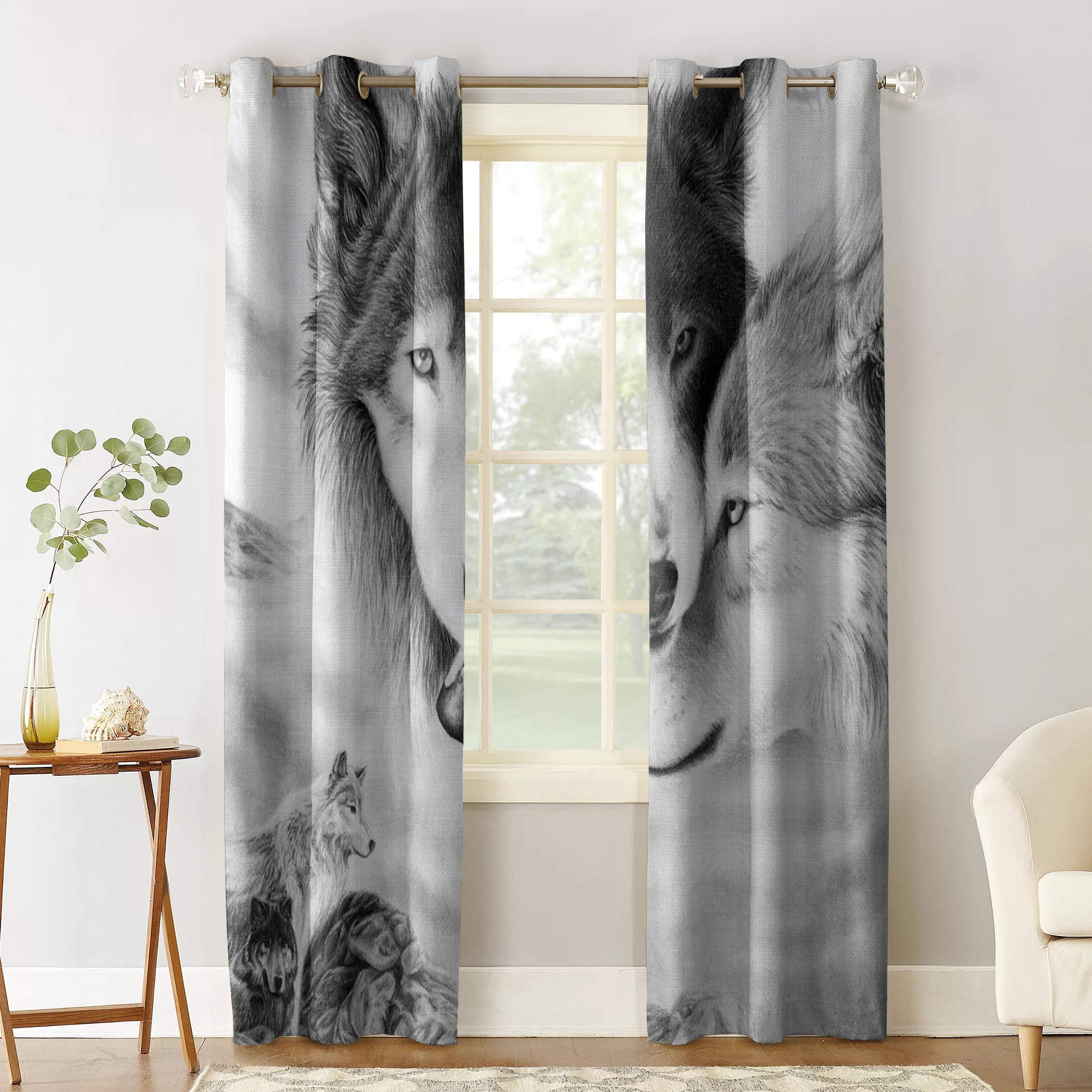 Amazon.co.jp: ウィンドウカーテン リビングルーム 寝室用 カップル用