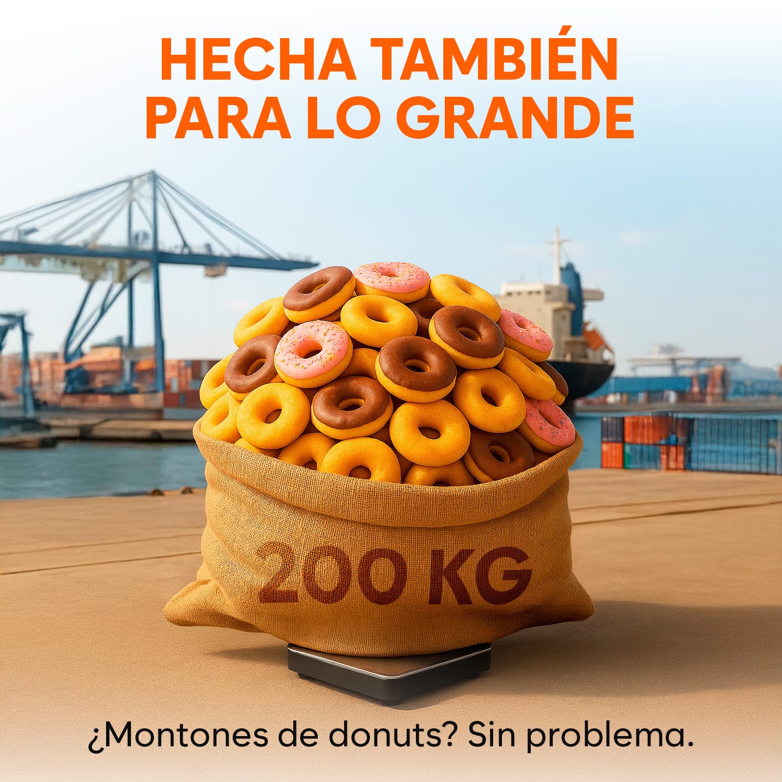 Bascula Industrial - 200 kg/10 g - Bascula Comercial de Alta precisión con Función de Retención/Tara - Perfecta para Paquetes, Equipaje, Uso Profesional - Batería y cable incluidos - Plata