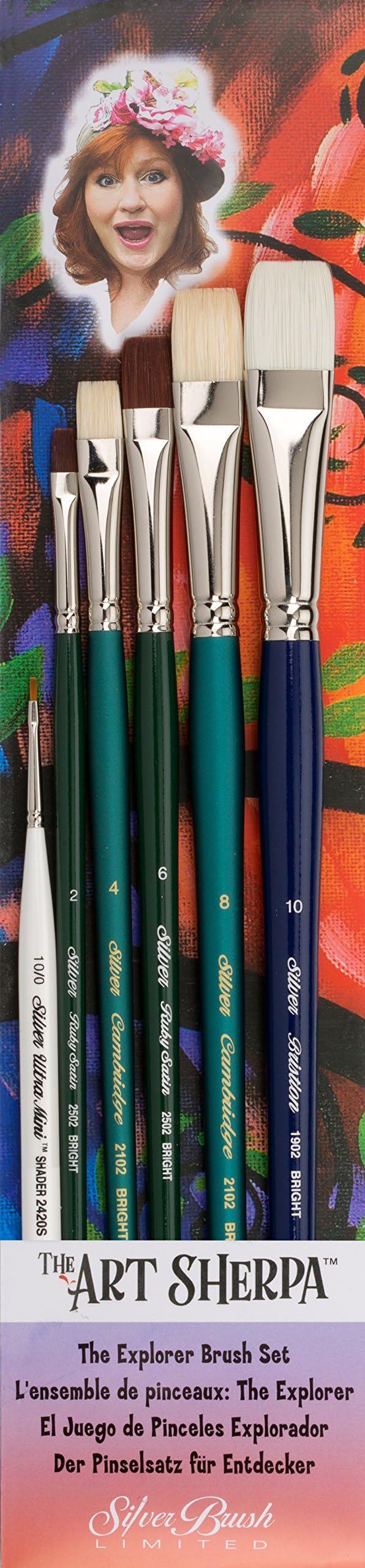 SILVER BRUSH LIMITED Art Sherpa Brush Set 6/PKG, Multicolor, One Size