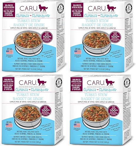 Miniatura 8 de Caru - Estofado de cerdo clásico para perros - Alimento húmedo saludable para perros o alimento - Mezcla equilibrada de Omega - Cartones de 12.5 oz