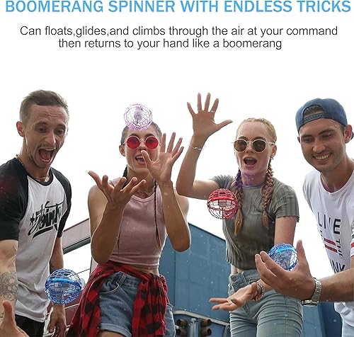 Miniatura 7 de Aconcept 3 piezas de juguete de bola de orbe volador, globo cósmico boomerang hover ball galáctico Fidget Spinner, juguetes geniales regalo para
