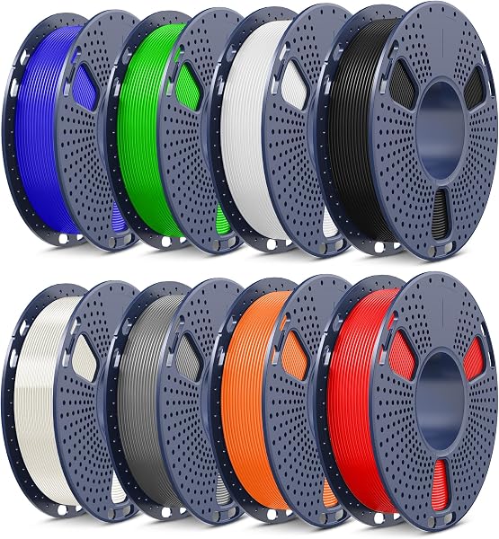 SUNLU 250 g x 8 PLA+ filament, wytrzymały filament PLA PLUS do wytłaczania | Dokładność wymiaru +/- 0,02 mm filament PLA