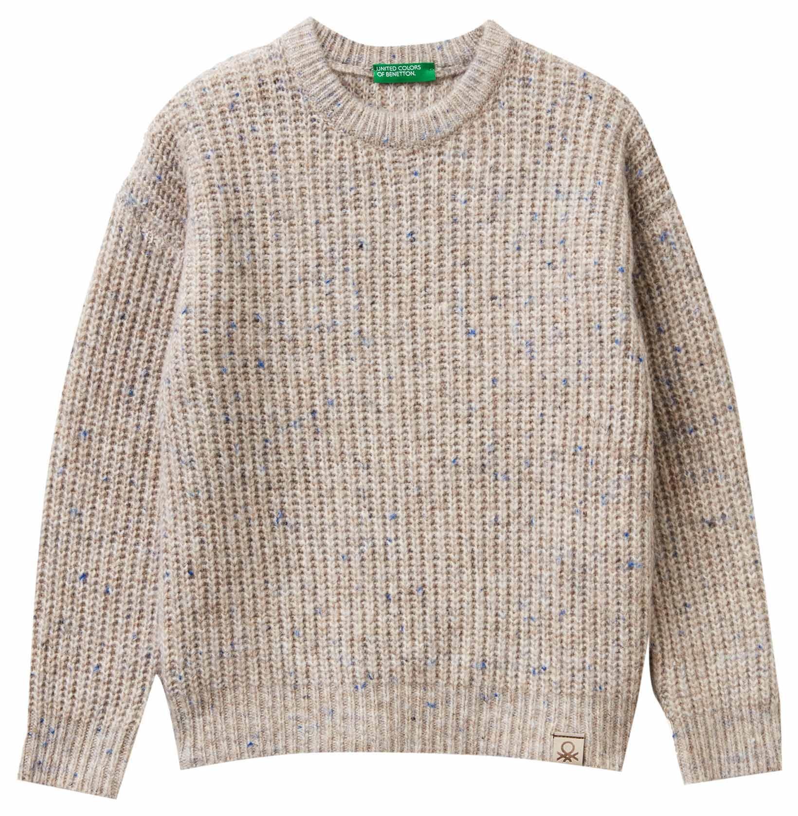 Pull en Maille Gris pour Enfants - United Colors of Benetton