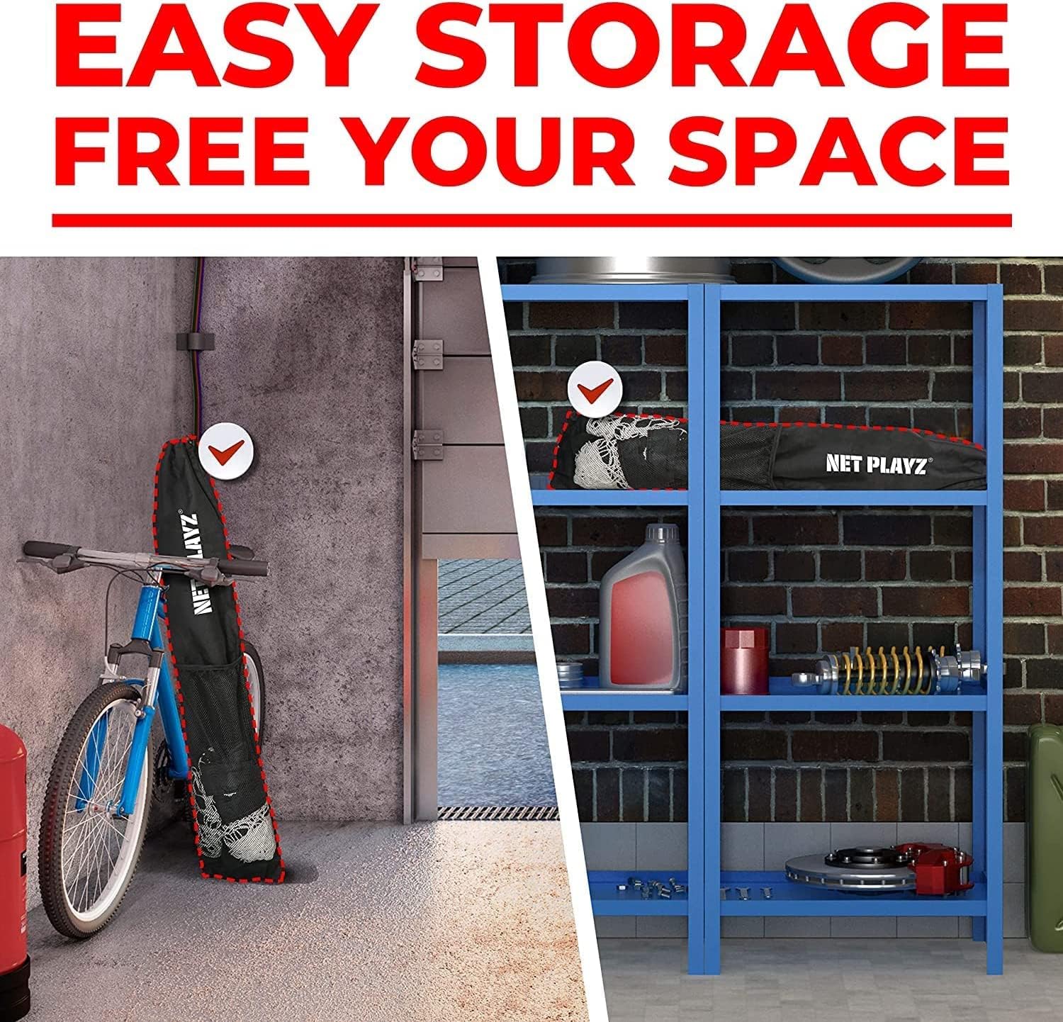 NET PLAYZ Golf Practice Auto Return Net,10Ftx10Ft, Quick Set-up, Multi-Angle Adjustment, Golf Rebound net, Outdoor Training net (NOG001402028)