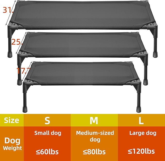 Cama Elevada para Perro Grande con Malla Refrescante y Base Antideslizante miniatura 5