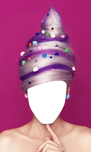 Salão de fotos de estilo de cabelo de cor