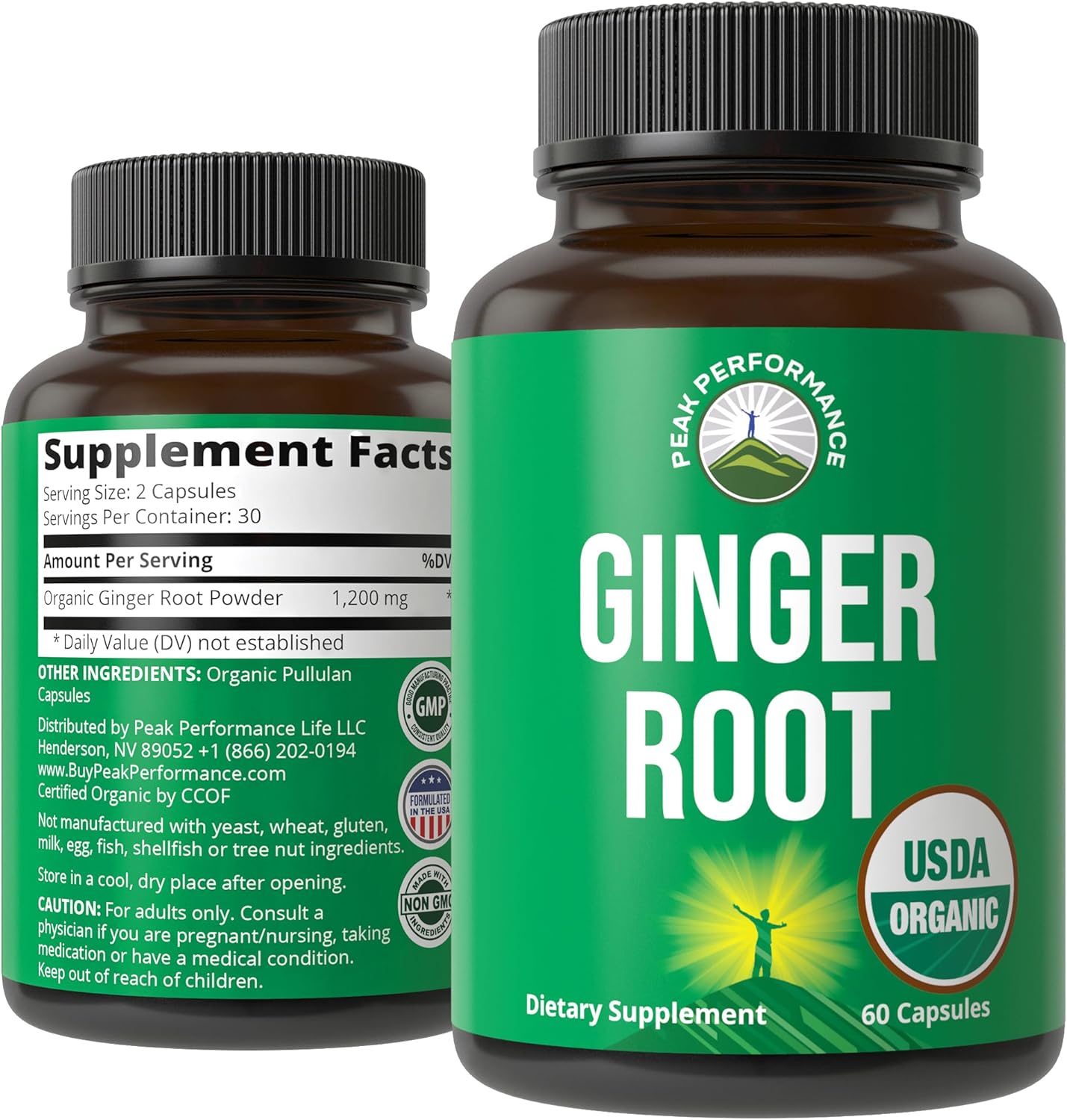 USDA Organic Ginger Root Extract Liquid Drops. Zero Sugar, Non Bitter Vegan Ginger Oil Supplement for Immune, Digestive + Gut Support. High Bioavailability, Gluten Free for Women and Men. Take Orally