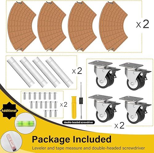 Vista 36 de Goovilla Soporte para plantas con ruedas resistente, 1 paquete ajustable de 15 a 22 plantas con ruedas giratorias bloqueables de 440 libras, soporte