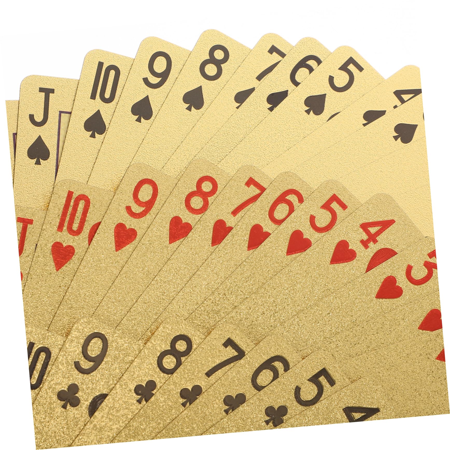 BESTonZON Poker Cards Plated De Cartes à Jouer Plastique Étanches avec Motif Unique pour Parties Et