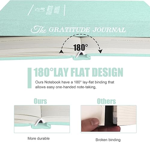 Miniatura 5 de Diario de gratitud, afirmaciones diarias con formato guiado simple, planificador de vida sin fecha, planificador diario, para ti, más felicidad,