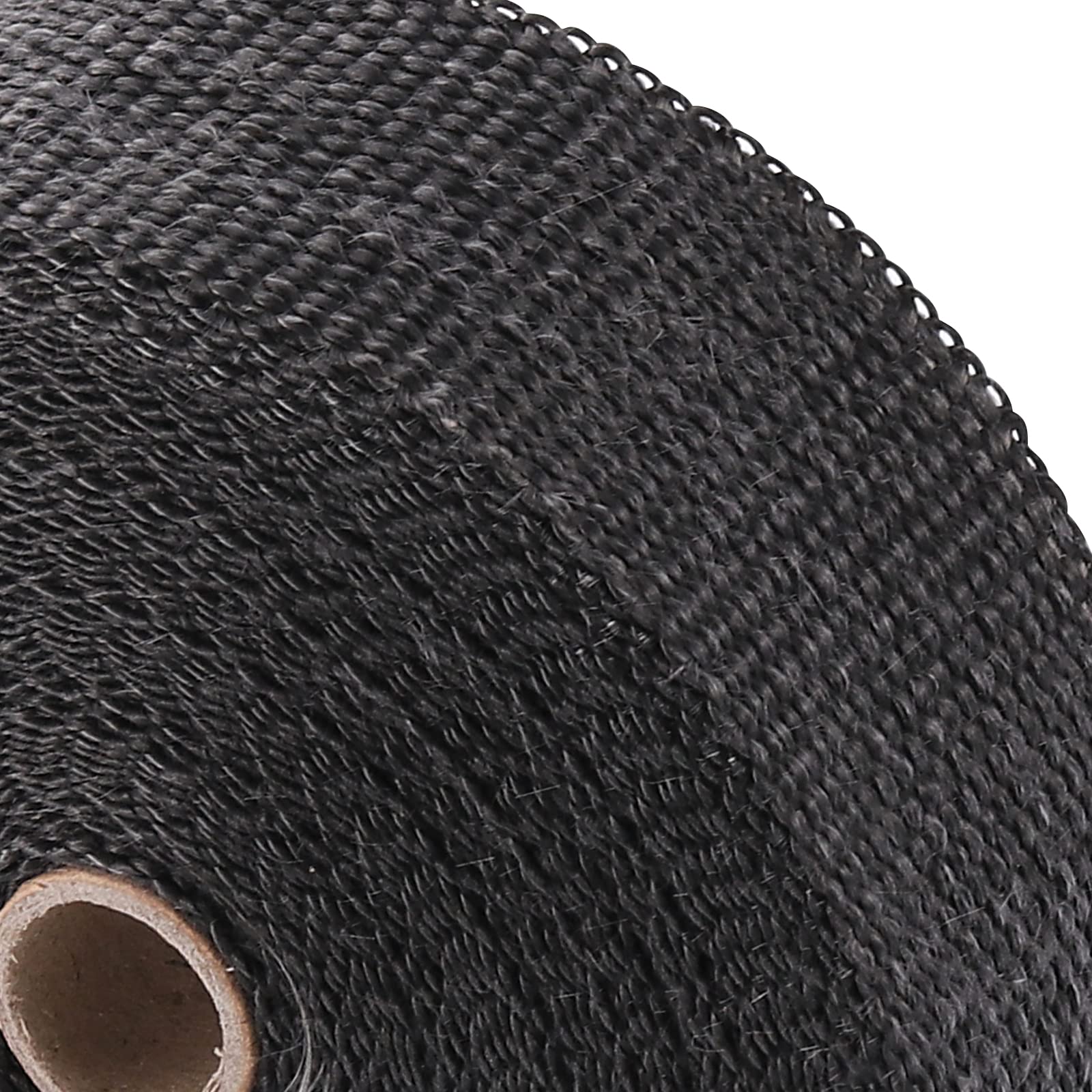 2 Stück 15m x 50mm Hitzeschutzband, Basaltfaser Auspuff Hitzeschutzband, Auspuffband Thermoband mit 20 Edelstahl Kabelbinder für Motorra Auto Fächerkrümmer, Schwarz
