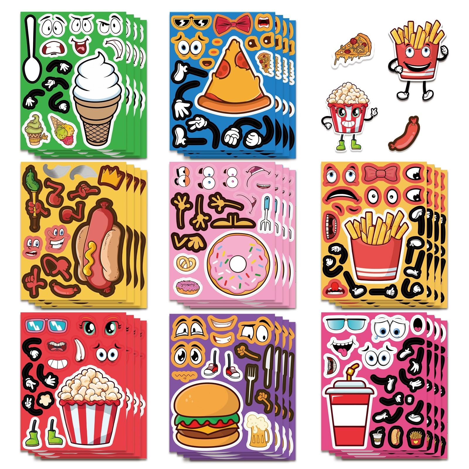FGLFPXI 8-Pack Stickers for Notebook Guitar Luggage Stationery Decoration