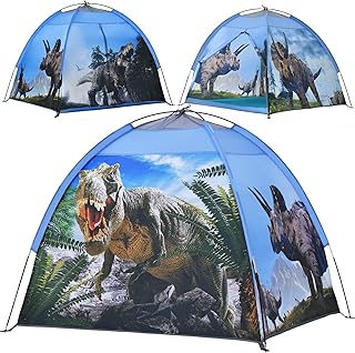 Ai-Uchoice Dinosaur Kids Play Tent, Boys Tent for Kids Indoor and Outdoor Fun Playhouse Tents with Realistic Dinosaur Theme for Children Age 3 4 5 6 7
