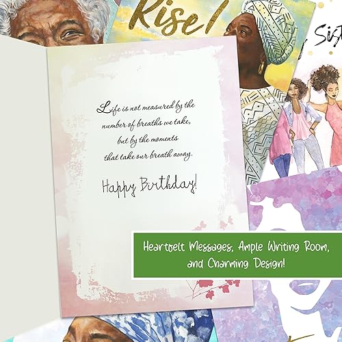 Miniatura 5 de African American Expressions Maya Angelou - Caja surtida de tarjetas de felicitación, 18 tarjetas de felicitación inspiradoras para todas las