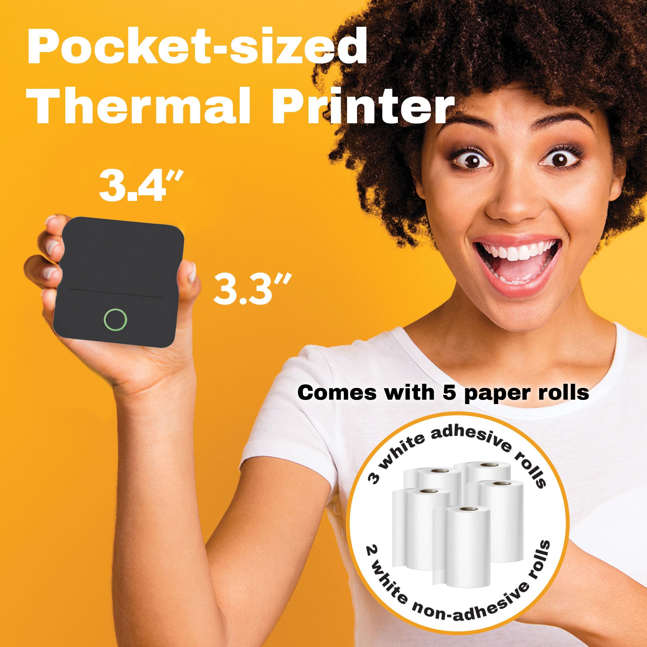 Imprimante Thermique Zywell Zy809 Inkless Label Printer 3inch Thermal Barcode Printer 80mm Desktop Sticker Printer - Sticker Printer And Label Printer