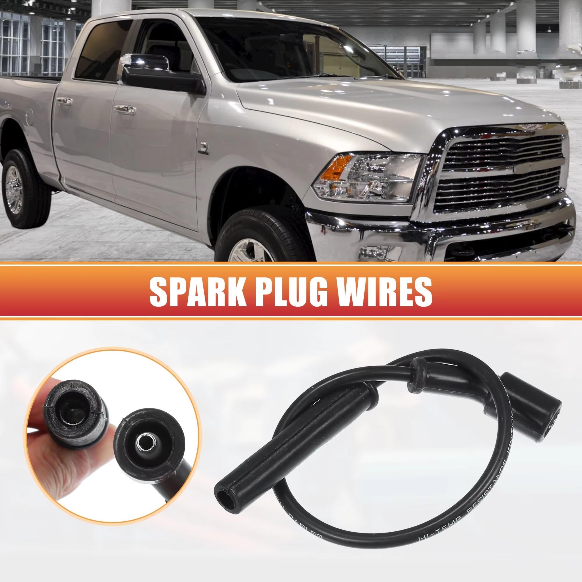 cables bujías coche Para Chrysler para Aspen V8 4.7L 2008 2009 | 5149051AC Cable de bujía Cable de bobina de encendido