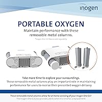 Vista 4 de Inogen One G3 Replacement Column Pair - Oxygen Accessories - Two Removable Metal Columns - 1.63 lbs., 17.8 x 3.66 x 3.62 in.
