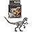 Mattel Jurassic World Hammond Collection Dinosaur Action Figure Toy, Atrociraptor Ghost, Premium Movie Design with Glass Eyes & 14 Points Articulation