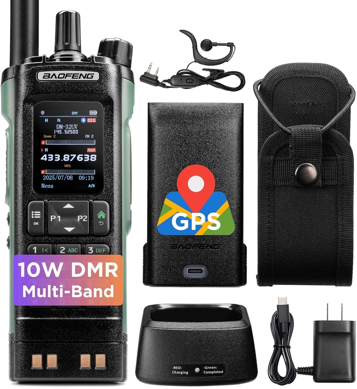 BAOFENG DM-32UV 10W DMR Radio with...