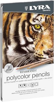Lyra Rembrandt Polycolor Art Pencils, Set of 12 Pencils, Assorted Colors 2001120