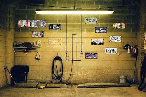 Miniatura 6 de Letrero de metal retro con texto en inglés «The 19th Hole – Arte de pared rústico con temática de golf vintage para bar, cueva de hombre, garaje,