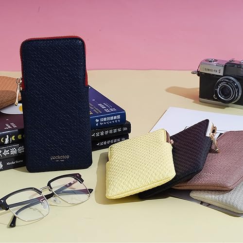 Miniatura 7 de Cockatoo Estuche portátil para gafas, bolsa de almacenamiento de gafas resistente a caídas, funda suave delgada para gafas de sol dar paño de