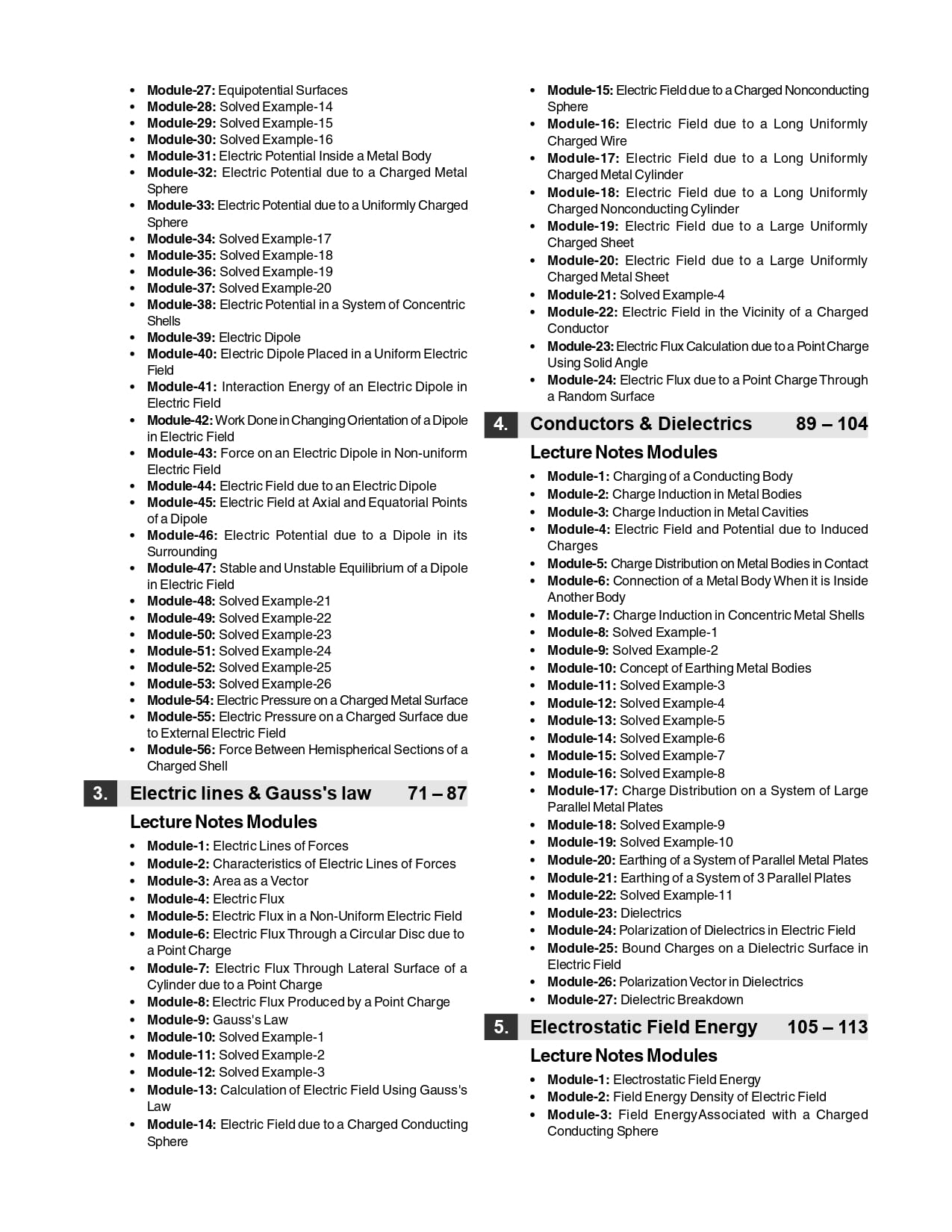 Physics Galaxy Vol. III Lecture Notes on Electricity & Magnetism (JEE Mains & Advance, BITSAT, NEET) 1