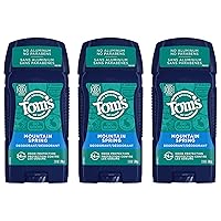 Vista 7 de Tom's of Maine Long-Lasting Aluminum-Free Natural Deodorant for Men, Mountain Spring, 2.8 oz. 3-Pack (Packaging May Vary)