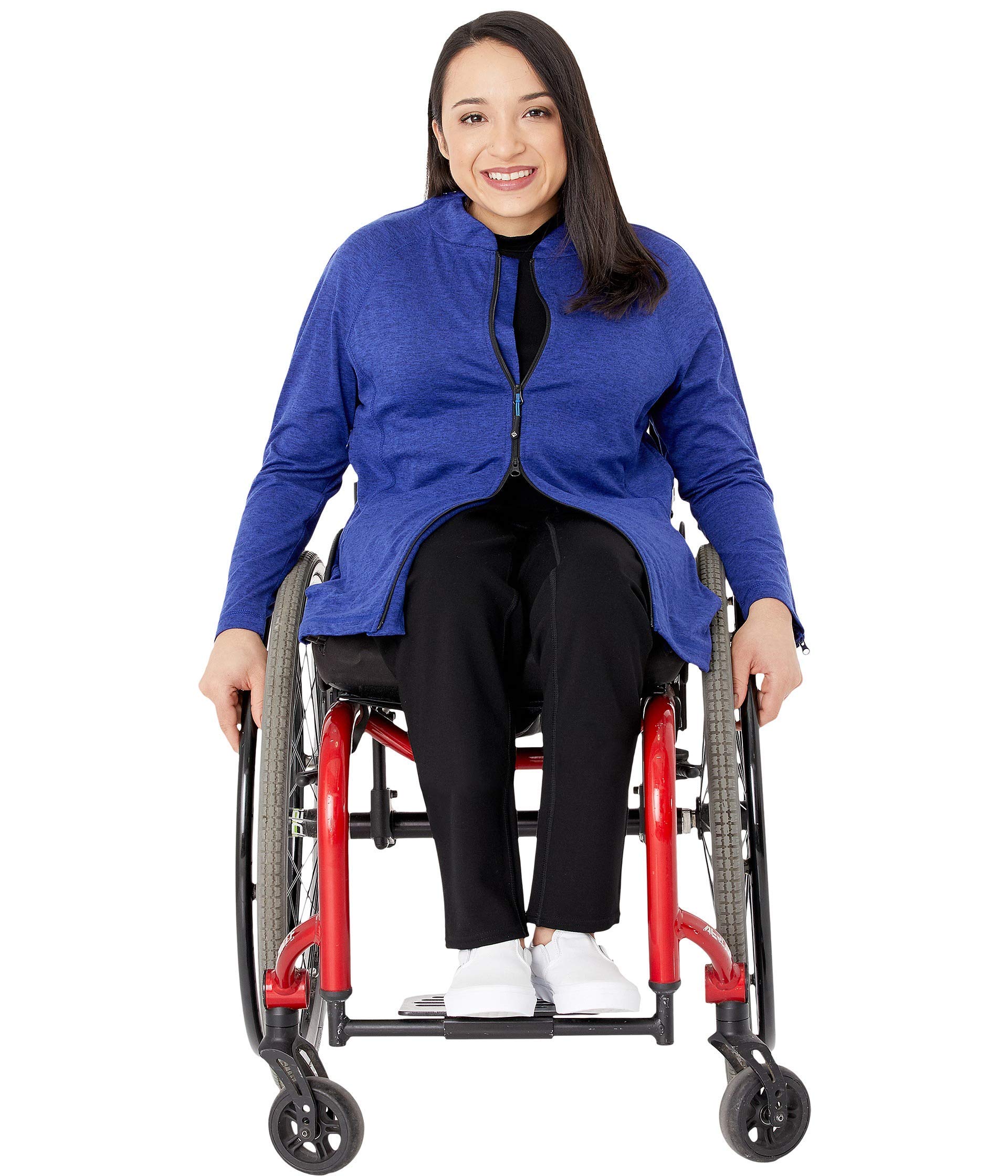 Reboundwear Women's Long Sleeve Celine Pro PT Top - Easy Dressing Apparel - Blue -