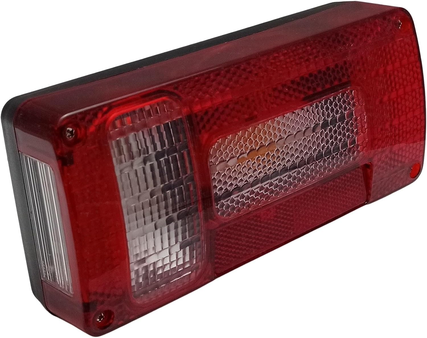 2 x Luz Trasera de Señalización de Freno para Remolque, Coche, Camión, Caravana, Camping, Rojo, Amarillo, Blanco, 12V, E4